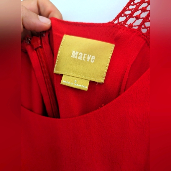 Maeve Tisana Coral Dress Size 0 - Picture 7 of 8